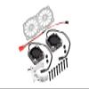 Aluminum 7075-T6 Motor Heatsink with Dual Metal Frame Waterproof Cooling Fan and Adjustable Mount for 1:5 Arrma KRATON 8S BLX/Outcast 8S BLX/Traxxas X MAXX 6S / X MAXX 8S / 1:7 XO-01 - Silver view 1
