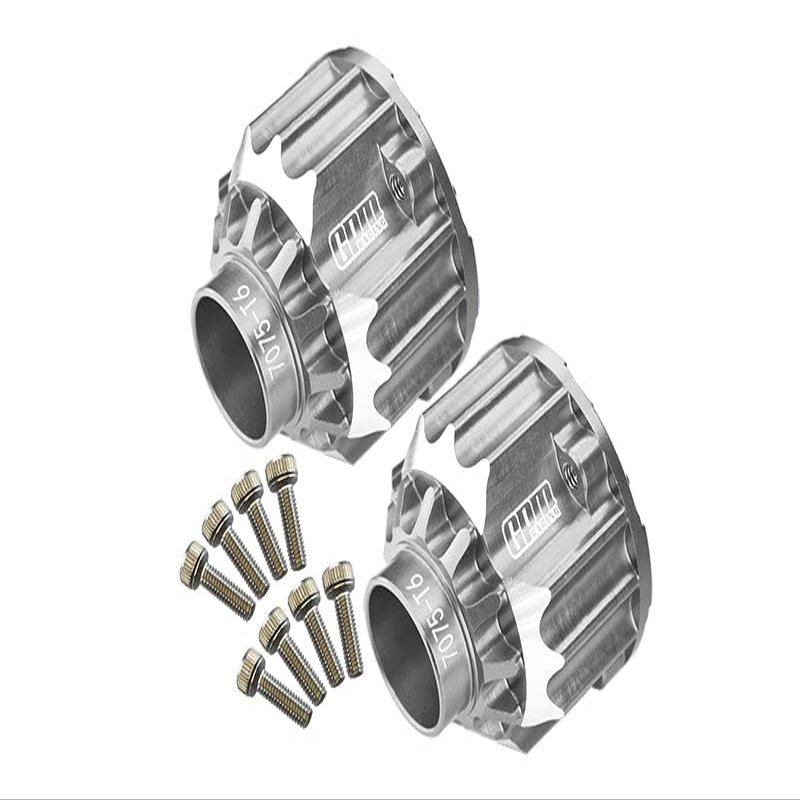 Aluminum 7075-T6 Front + Rear Differential Case for Traxxas 1:5 X Maxx 6S / X Maxx 8S / XRT 8S / 1:6 Sand Car 8S Upgrades - Silver