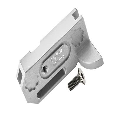 Aluminum 7075-T6 Center Gearbox Support for Arrma 1:8 KRATON 6S / Vendetta 3S / Typhon TLR Tuned / 1:10 Granite/Big Rock 3S / Big Rock V3 3S / KRATON 4S / VORTEKS 3S - 2Pc Set Silver
