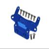 Aluminium 6061-T6 Rear Gear Box Lower Tray for Kyosho R/C MINI Z AWD Upgrade Parts - Blue view 1