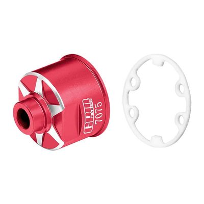 Aluminium 7075-T6 Front Or Rear Diff Case for Traxxas 1:10 E-Revo Brushless/Slash 4X4 / Ford GT 4-TEC 2.0 / RUSTLER 4X4 VXL/Stampede 4X4 VXL/HOSS 4X4 VXL / 4-TEC 3.0/1:7 XO-01 Upgrades - Red