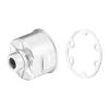 Aluminium 7075-T6 Front Or Rear Diff Case for Traxxas 1:10 E-Revo Brushless/Slash 4X4 / Ford GT 4-TEC 2.0 / RUSTLER 4X4 VXL/Stampede 4X4 VXL/HOSS 4X4 VXL / 4-TEC 3.0/1:7 XO-01 Upgrades - Silver view 1