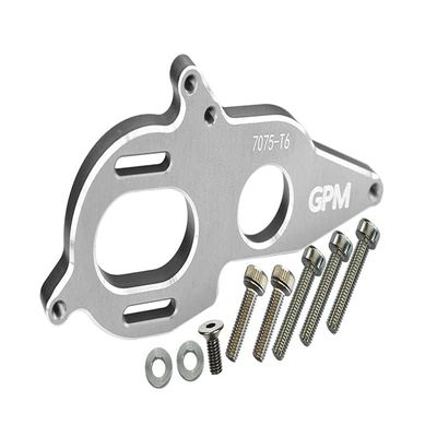 Aluminum 7075-T6 Motor Heatsink Plate for Arrma 1:8 KRATON 6S / Vendetta 3S / Typhon TLR Tuned / 1:10 Granite/Big Rock 3S / Big Rock V3 3S / KRATON 4S / VORTEKS 3S - 9Pc Set Silver