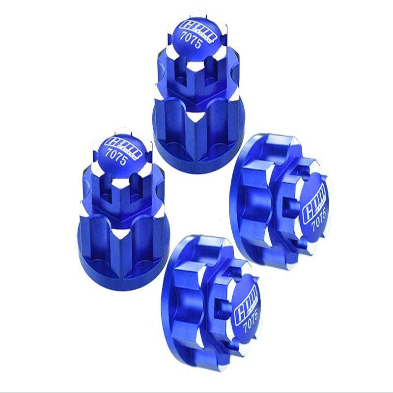 Aluminum 7075-T6 Wheel Lock for for Arrma 1:5 KRATON 8S / Outcast 8S / KRATON EXB Roller/Outcast EXB Roller Upgrades - Blue