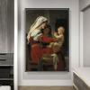 DIY Oil Painting Kit,Maternal Admiration The Bath Painting by William-Adolphe Bouguereau Arts Craft for Home Wall Decor view 2