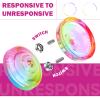 MAGICYOYO Reponsive Yoyos for Kids Beginners, Pro Yoyo 2 Pack Aluminum Yo yo V3 + Plastic Yo-yo K2 Crystal, Dual Yo-yos with 12 Yoyo Strings, Case Bag, Yo-Yo Accessory Kit (V3 Black + K2 Gradient) view 4