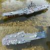 2023 Upgrade Version of Large Remote Control Warship 2.4G Military Remote Control Model Battleship Cannon Giant Ship Display Ornaments with 2 Rechargeable for Pools and Lakes (16*19*18cm) view 2