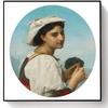 DIY Oil Painting Kit,Le Bouquet De Violettes Painting by William-Adolphe Bouguereau DIY Oil Painting Paint by Number Kits view 1