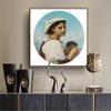DIY Oil Painting Kit,Le Bouquet De Violettes Painting by William-Adolphe Bouguereau DIY Oil Painting Paint by Number Kits view 3