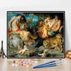 DIY Oil Painting Kit,The Four Continents Painting by Peter Paul Rubens DIY Oil Painting Paint by Number Kits view 1