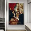 DIY Oil Painting Kit,Self Portrait Painting by Peter Paul Rubens Arts Craft for Home Wall Decor view 2