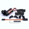 RCAWD Scx24 370 Brushed Motor and Transmission 34T for Axial 1-24 Scx24 Deadbolt Chevrolet Wrangler Gladiator Bronco Crawlers Upgrade Parts Black view 1