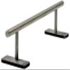 RACOFSB Fingerboard Rail Obstacles Self Assembled Made of Solid Stainless Steel for Pro Finger Skateboard (11" Long 2.2" Tall) view 1