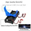 hopsupRC Motor Cooling Fan with 47-49mm Adjustable Mount Upgrades Part for 1/8 1/5 Infraction,Felony,Limitless,4985 1717 Motor,Aluminum 4010 High Speed Cooling Dual Fans 15000 RPM Heatsink,Blue view 4
