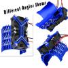 Rcarmumb Motor Cooling Fan Upgrades Part for 1/8 1/7 Arrm a RC Scale Car,Brushless 15000 RPM High Speed 30mm Cooling Fan Heatsink with 42mm Adjustable Mount for 4068 4274 Motor,Navy Blue view 4