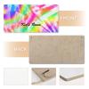 SUQINFA Custom Rainbow Tie Dye Kids Room Sign Personalized Kid's Name Door Sign Wall Plates Customized Wood Plaque Sign Wall Decor for Baby Nursery Boy Girl Bedroom view 3