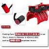 Rcarmumb Motor Cooling Fan Upgrades Part for 1/8 1/7 Arrm a RC Scale Car,Brushless 15000 RPM High Speed 30mm Cooling Fan Heatsink with 42mm Adjustable Mount for 4068 4274 Motor,Red view 2