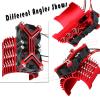 Rcarmumb Motor Cooling Fan Upgrades Part for 1/8 1/7 Arrm a RC Scale Car,Brushless 15000 RPM High Speed 30mm Cooling Fan Heatsink with 42mm Adjustable Mount for 4068 4274 Motor,Red view 4