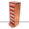 Rombol Tri-Colored Wobble Tower in Wooden Storage Box with Dice view 2