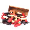 Rombol Tri-Colored Wobble Tower in Wooden Storage Box with Dice view 3