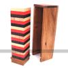 Rombol Tri-Colored Wobble Tower in Wooden Storage Box with Dice view 4