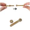 Gadpiparty 2pcs Tricks for Professional Bolt Toy Screw Prop Autorotation Rotating Toys for Boys and Girls Adults No Skill Required view 4