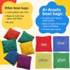 A+ Assets Bean Bags for Kids  Colorful Bean Bags for Learning Colors - 10 Pack - Educational Toy for Toddlers and Preschool view 3