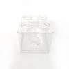 1PCS Building Block Piggy Bank,Transparent Plastic Blocks Piggy Bank Coin Storage Case Coin Storage Box(White) view 1