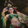 1/6 Scale Female Action Figure,12inch Flexible Chinese Ancient Beauty Music Girl Dunhuang Goddess Action Figure Collectible (Red) view 1