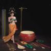 1/6 Scale Female Action Figure,12inch Flexible Chinese Ancient Beauty Music Girl Dunhuang Goddess Action Figure Collectible (Red) view 2