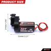 RCAWD Carbon Brush 32T(Turn) 180size Brushed Motor,Center Gear Housing Transmission Assembled Set for Axial 1-24 Scx24 Deadbolt Chevrolet Wrangler Gladiator Bronco Crawlers Upgrade Black view 2