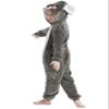 ACOGNA Onesie Kids Plush Animal Koala Costume One Piece Pajamas Girls Boys Teen Halloween Cosplay Sleepwear Gray 8-9 Years view 4