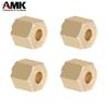 4Pcs 6mm(+2mm) TRX4M Brass Weight 1.0 Beadlock Wheels Hex Hubs Heavy Duty Extended Adaptor for 1/18 RC Crawler Car TRX4-M Upgrades view 2