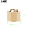 4Pcs 6mm(+2mm) TRX4M Brass Weight 1.0 Beadlock Wheels Hex Hubs Heavy Duty Extended Adaptor for 1/18 RC Crawler Car TRX4-M Upgrades view 4