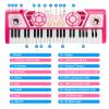 Toys for 3+ Year Old Girls Gift: 49 Keys Kids Piano Keyboard Multifunctional Educational Musical Instrument Toy with Microphone, Earphone, Dual Speakers, Birthday and Xmas Gifts for 3+ Girls Toys view 4