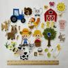 Story Time Felts 37 Piece Farm Animals Felt Figures for Flannel Board Set Small (Blonde Hair) view 3