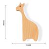 5 Pack Creative Animal Wood Knobs Cabinet Knobs Handles for Decor Wardrobe Closet Door Handles Single Hole Giraffe Knob Wooden Animals Knobs Furniture Knobs Nursery Decorative Drawer Knobs view 2