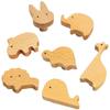 5 Pack Creative Animal Wood Knobs Cabinet Knobs Handles for Decor Wardrobe Closet Door Handles Single Hole Giraffe Knob Wooden Animals Knobs Furniture Knobs Nursery Decorative Drawer Knobs view 3