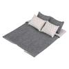 1:6 Scale Dollhouse Bedding Set for 12-Inch Dolls, 5-Piece Comforter, Pillows & Blanket, Realistic Mini Bedroom Accessories view 1