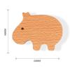 12 Pcs Frolahouse Solid Wood Cabinet Handles Wooden Drawer Handle Hippopotamus Pulls Natural Wooden Furniture Pulls Handles Nursery Drawer Handles Creative Wooden Handle Cabinets Pulls with Screws view 2