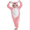ACOGNA Onesie Kids Plush Animal Koala Costume One Piece Pajamas Girls Boys Teen Halloween Cosplay Sleepwear Pink 8-9 Years view 1