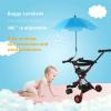 Baby Stroller Umbrella, 8 Bones Baby Stroller Parasol with Clamp 360Adjustable Baby Pram Umbrella UPF 50+ UV Resistant Sun Protection Baby Stroller Umbrella for Outside view 3