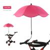Baby Stroller Umbrella, 8 Bones Baby Stroller Parasol with Clamp 360Adjustable Baby Pram Umbrella UPF 50+ UV Resistant Sun Protection Baby Stroller Umbrella for Outside view 2