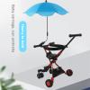 Baby Stroller Umbrella, 8 Bones Baby Stroller Parasol with Clamp 360Adjustable Baby Pram Umbrella UPF 50+ UV Resistant Sun Protection Baby Stroller Umbrella for Outside view 3