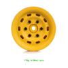 4Pcs Metal 12mm Hex Hub 1.9 Beadlock Wheels Rims for 1/8 1/12 1/10 RC Crawler Axial SCX10 TRX4 TXR6 MST CFX 86100 YK4102 TF2(Yellow) view 2
