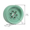 4Pcs Metal 12mm Hex Hub 1.9 Beadlock Wheels Rims for 1/8 1/12 1/10 RC Crawler Axial SCX10 TRX4 TXR6 MST CFX 86100 YK4102 TF2(Yellow) view 3