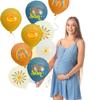 Here Comes The Son Baby Shower Decorations,35pcs Boho First Trip Around The Sun Balloon,Sunshine Party Retro Latex Balloons for You are My Sunshine Baby Shower Decoration Supplies view 2