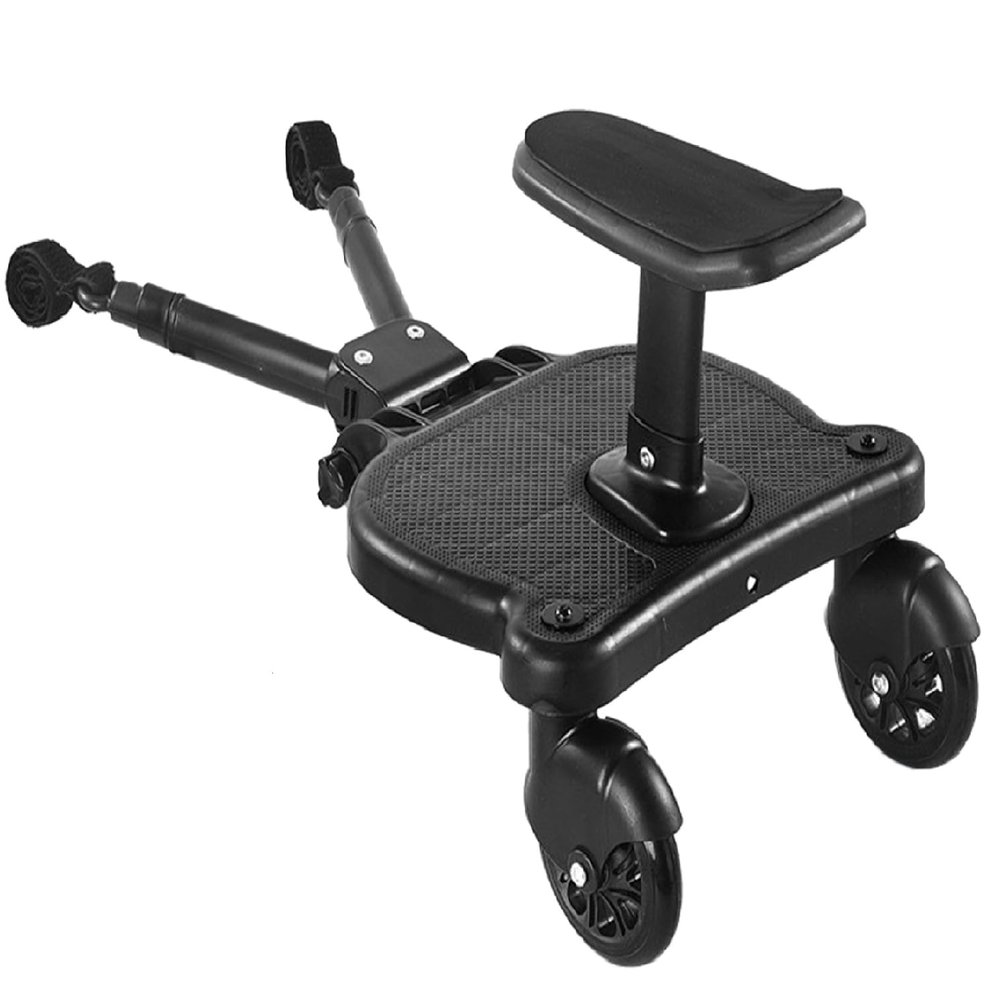 2026 New-Universal Stroller Board with Detachable Seat, 2in1 Sit and Stand Stroller Connectors for Most Strollers, Holds Children Up to 55 LBs Stroller Standing Board