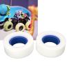 Alomejor RC Tire Foam, 4-Pack, Dual Stage, 2.2-inch, Blue, Dual Stage Foam Insert, Enhanced Traction, Improved Durability, for RC Hobbyists, Off-Road view 2