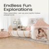 Tiny Land Play Tunnel and Ball Pit for Toddlers, 5pcs Indoor Playground - Foldable Pop Up Tents with Carry Bag, Outdoor Playhouse with Crawling Toys & Play Tent, Gift for Boys and Girls view 2